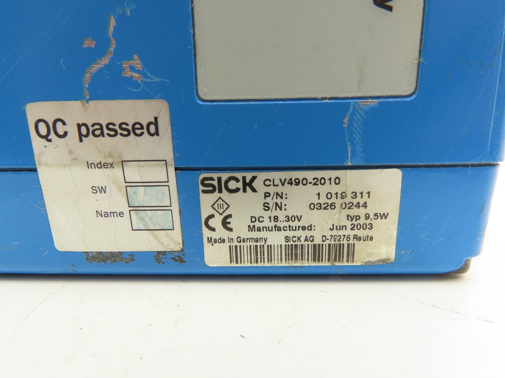 Sick CLV490-2010 Fixed Mount Barcode Scanner