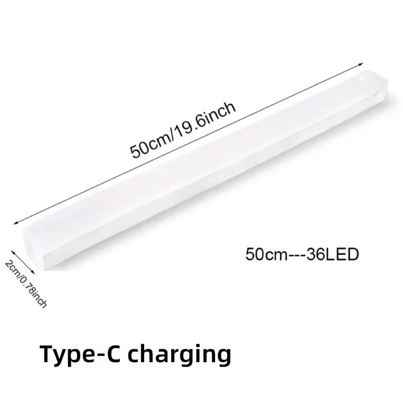 Motion Sensor Lamp Night Light Wireless LED USB Type C Rechargeable Lamp for Kit