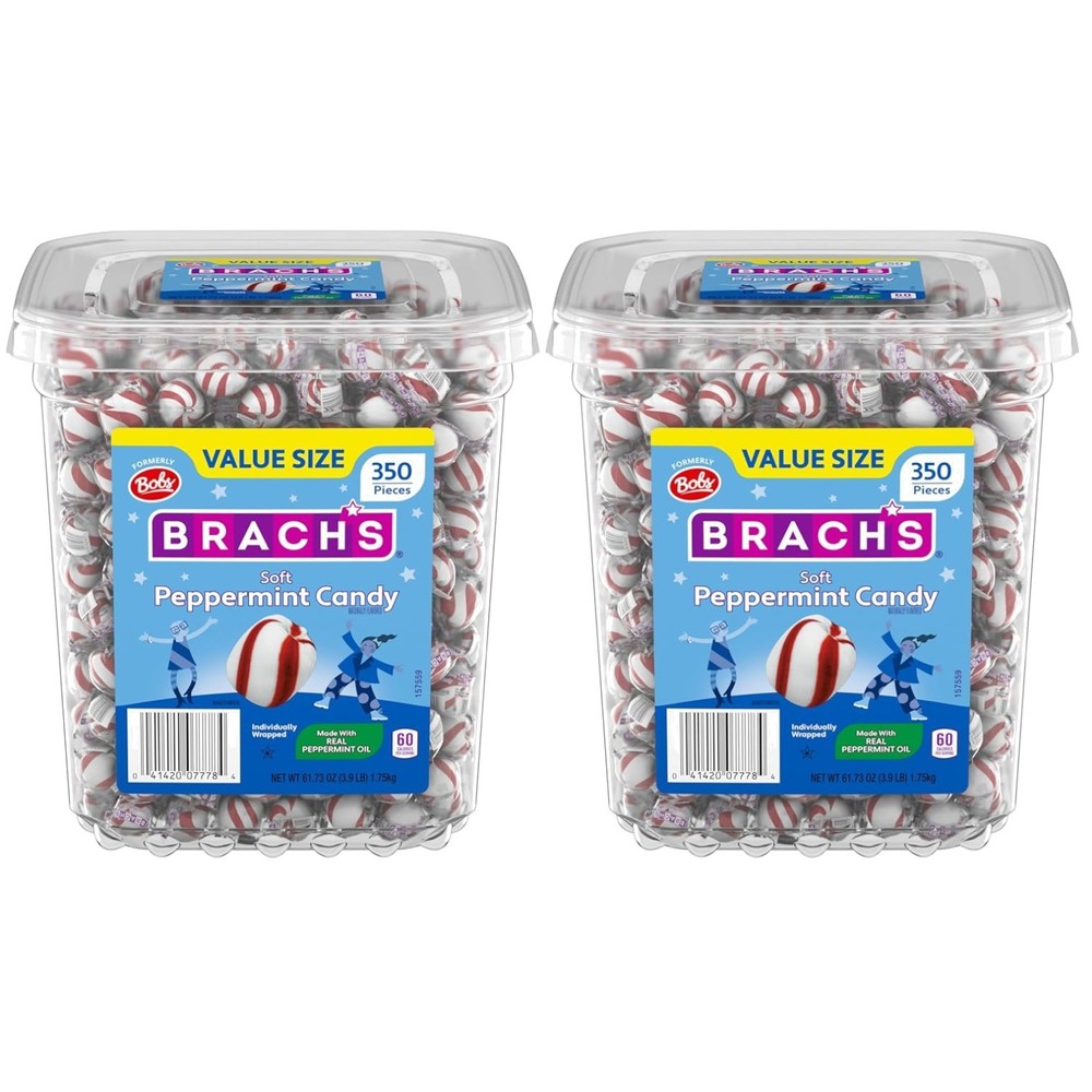 Bob's Sweet Stripes Soft Peppermint Twists, 700 Mint Pack