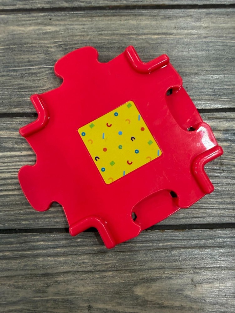 VTech Go! Go! Smart Wheels Track Replacement Piece Red Square Puzzle Design