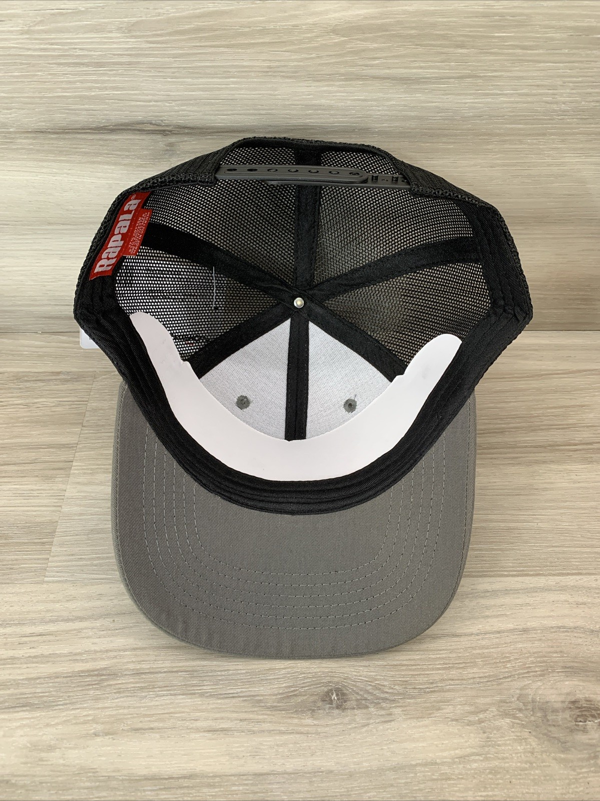 Rapala Crush City Mesh SnapBack Hat Cap NEW SMALL PATCH FISHING LURES GRAY