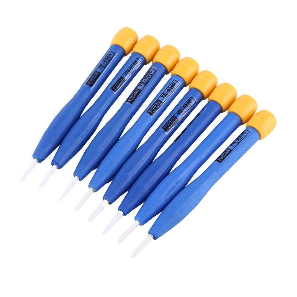 Slotted Ceramic Alignment Screwdriver Tool Set, Blue