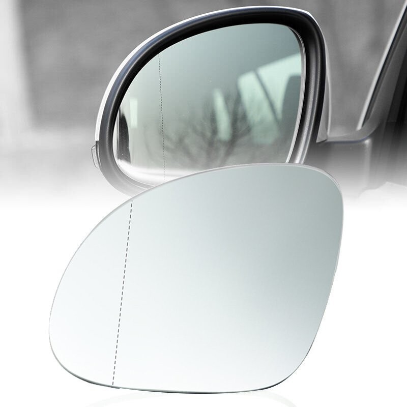 Driver Left Side Mirror Glass w/Backing Plate Heated for VW Tiguan NEW 2009-2017