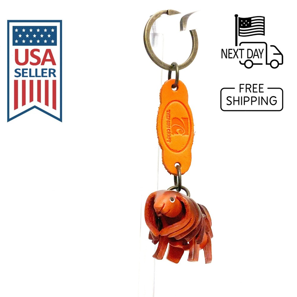 SHIH TZU Handmade Leather Keyring