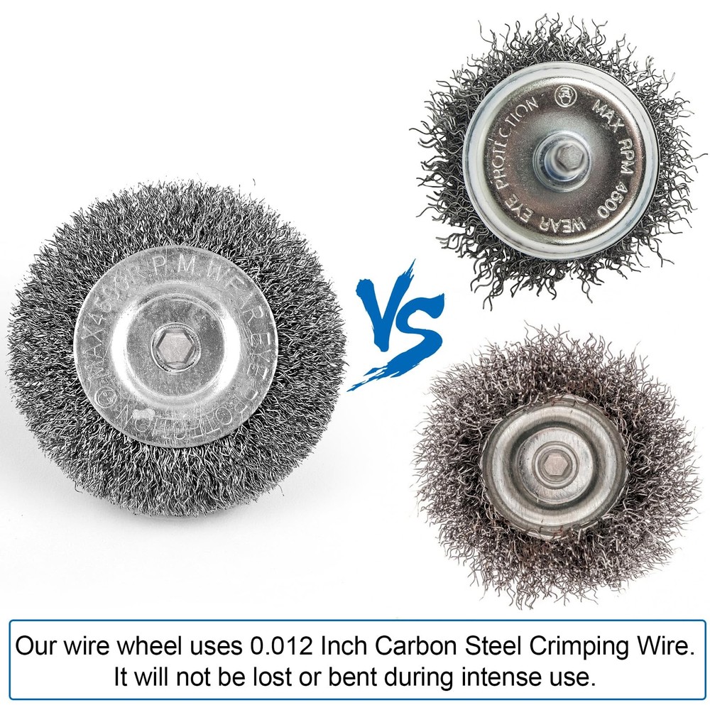 Wire Brush for Drill, Wheel Cup Set, Drill Drill...