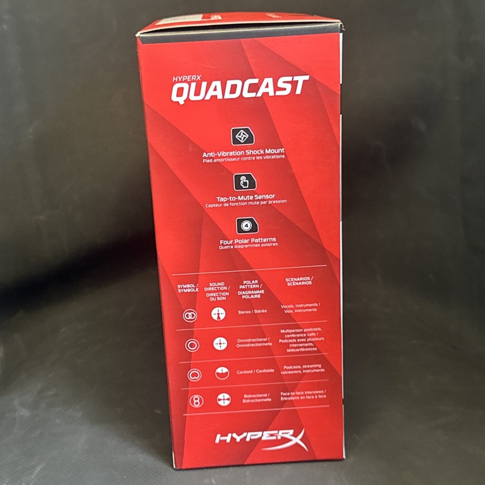 HyperX QuadCast USB Condenser Gaming Microphone For PS4/PS5/PC/Mac
