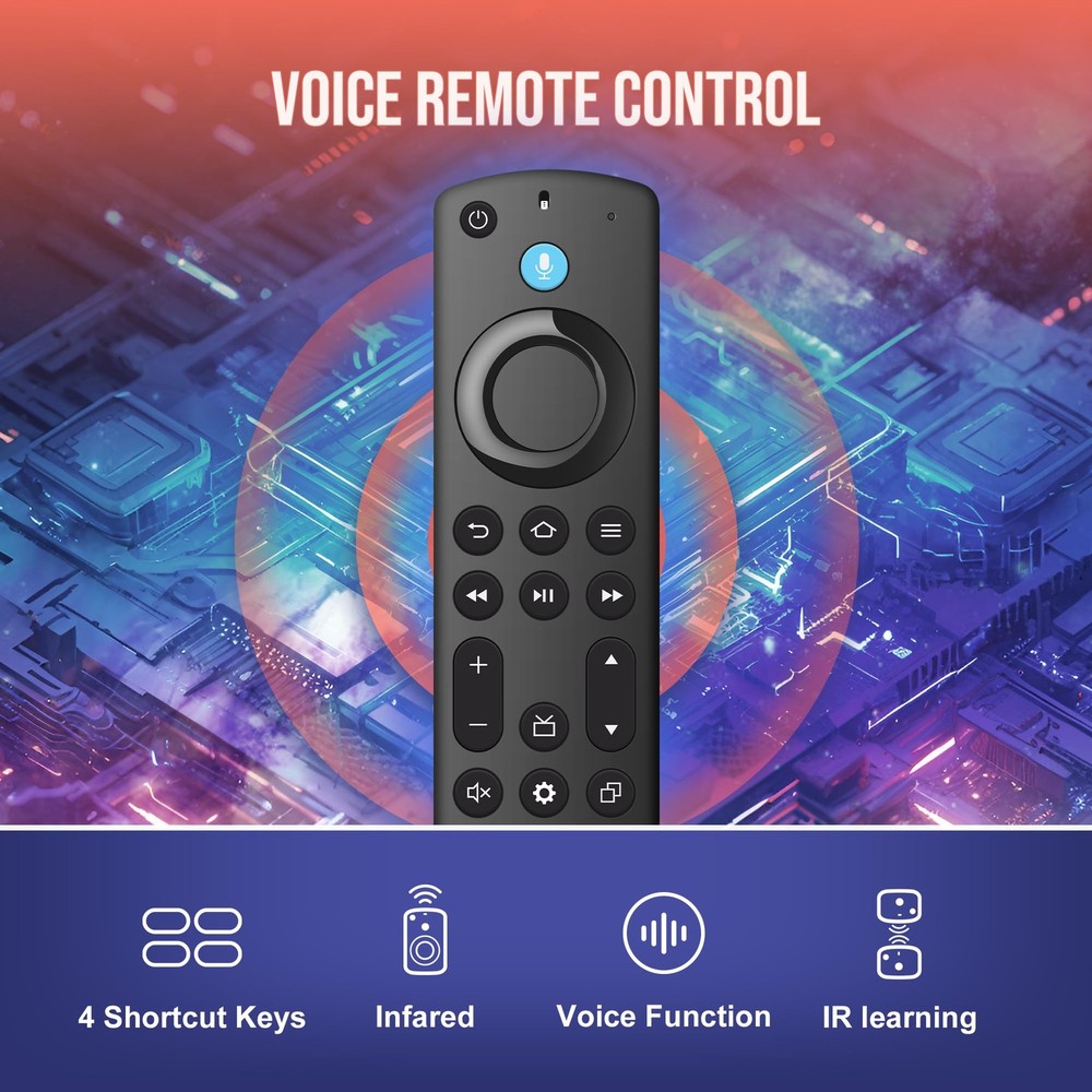 Replacement Remote Control Fit for Fireseries TV Cube (1st/2nd/3rd Black4