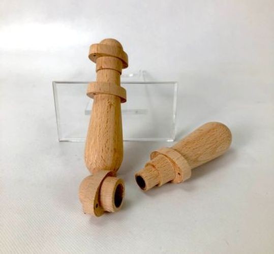 Wood Musketeer Chargers - "Apostles" for Matchlock Bandolier - 1 pair (2 pcs)