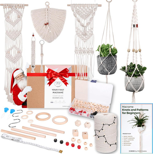 MIGO Creates Macrame Kits for Adults Beginners with 126 Small, E-Book Version