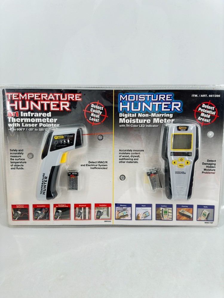Mannix Temperature Hunter and Moisture Hunter 2 pack
