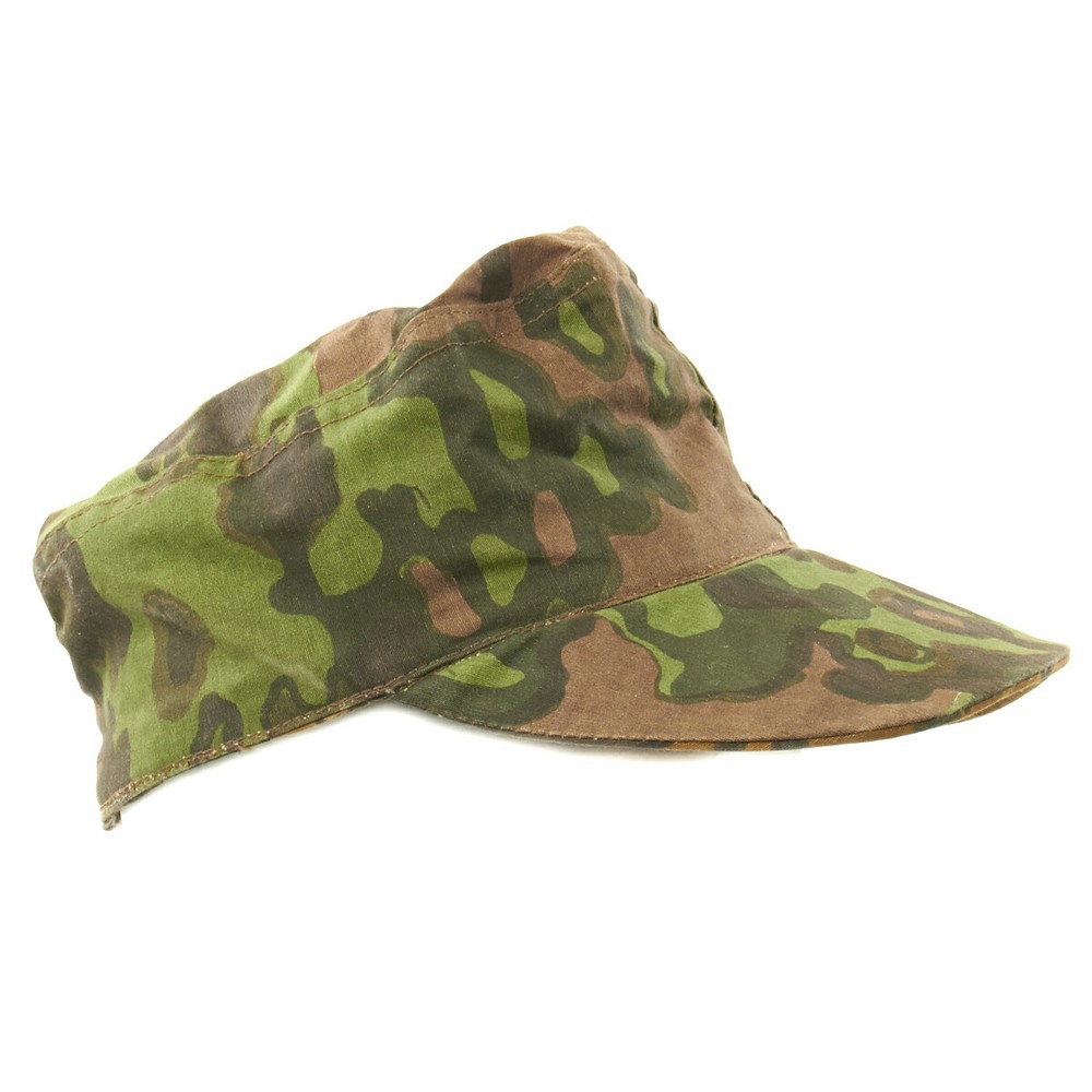 German WWII Reversible M43 Field Cap Oakleaf Pattern A Camouflage- 56cm, US 7