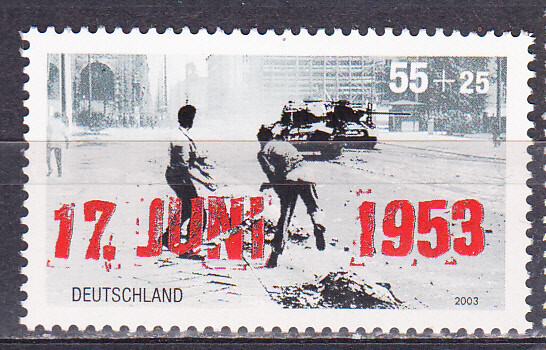 W GERMANY B921 EST GERMANY UPRISING 50TH ANNIVERSARY