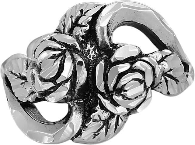 Diamond Cut Rose Corsage Ring