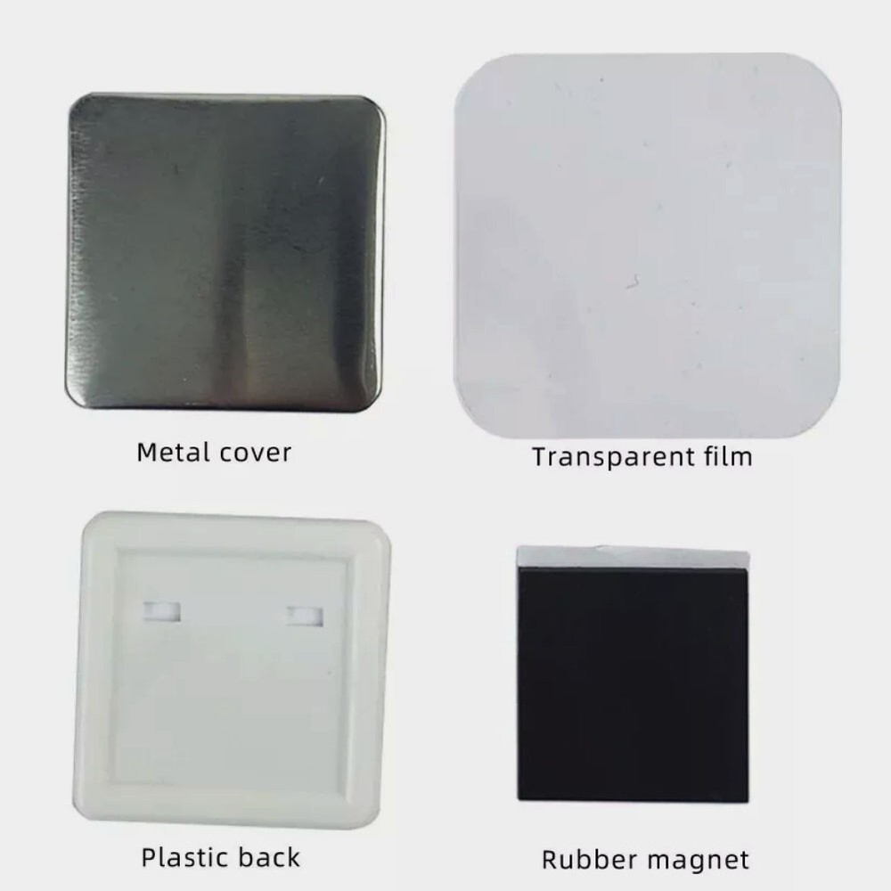 Square Fridge Magnet Making Machine Kit Including 100 pcs Magnet Consumables