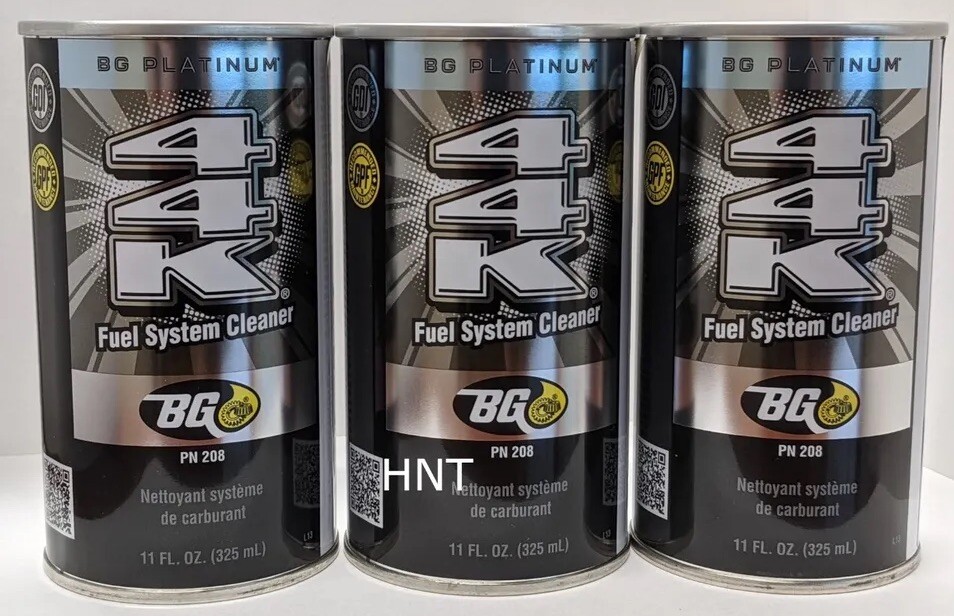 BG 44K PLATINUM Fuel System Cleaner Additive 11oz. Can PN 208 3 Pack