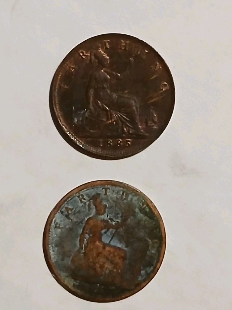 1867 1885 Farthing Coins