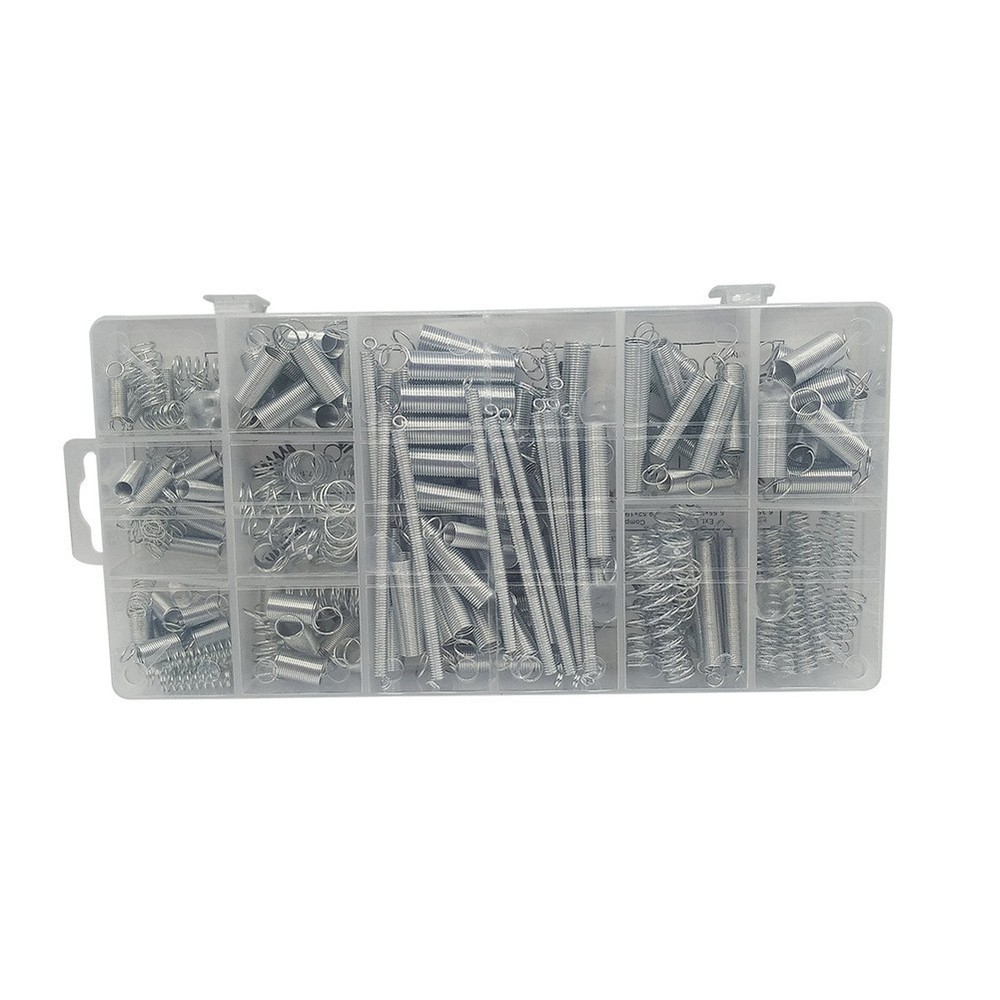 200 PCS Metal Compression and Tension Spring Set for Mechanical Devices