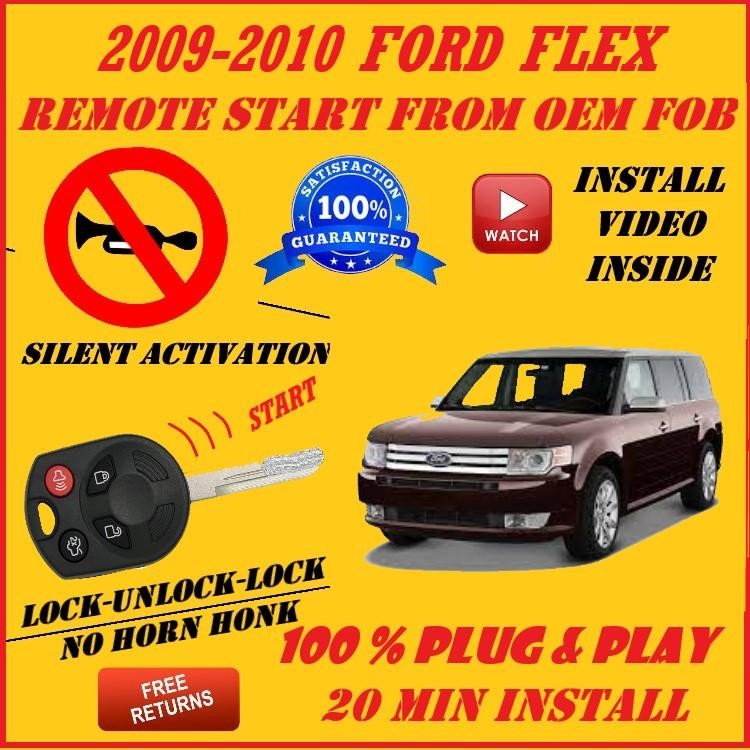 100% Plug and Play Remote Start 2009-2010 Ford Flex