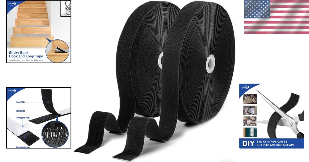 Strong Adhesive Hook Loop Tape - DIY Organization