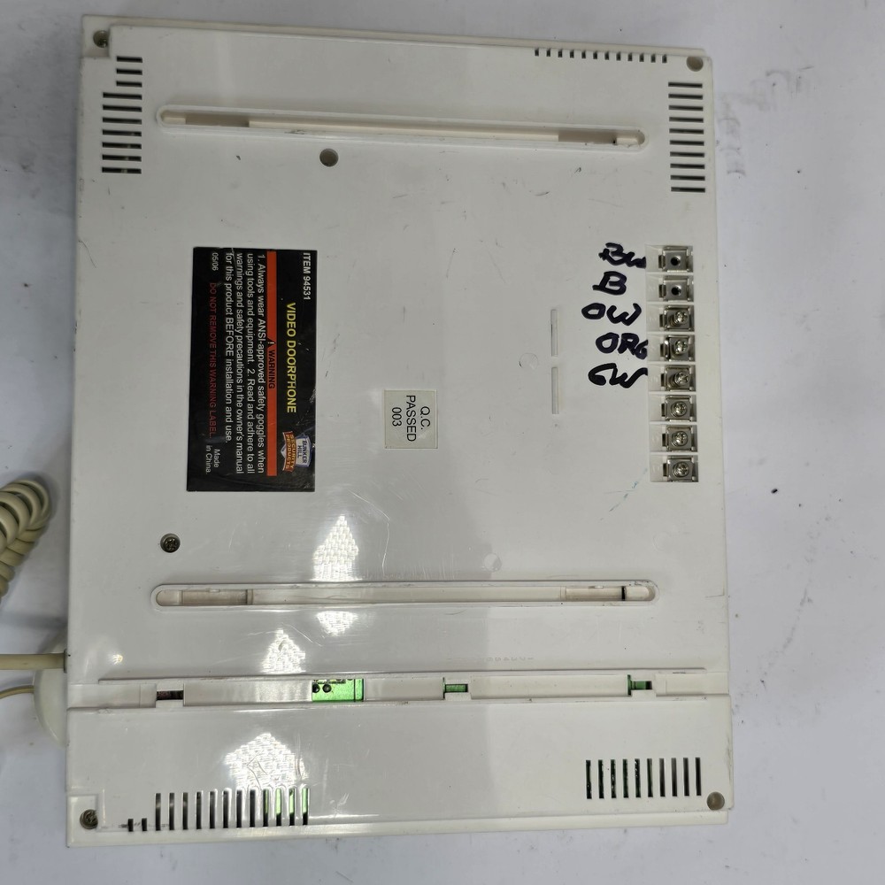 Bunker Hill Door Entry Videophone Security Intercom System Item 94531 Tested.