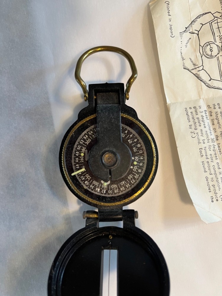 Vintage Engineer Directional Lensatic Compass 12 BX