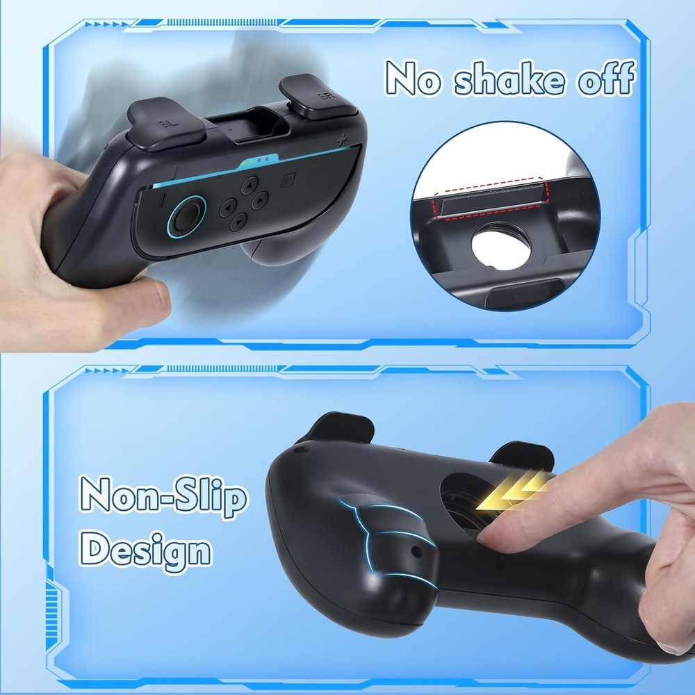 Grip kit for Nintendo Switch 2 (2025) & Nintendo Switch & Switch 2pack