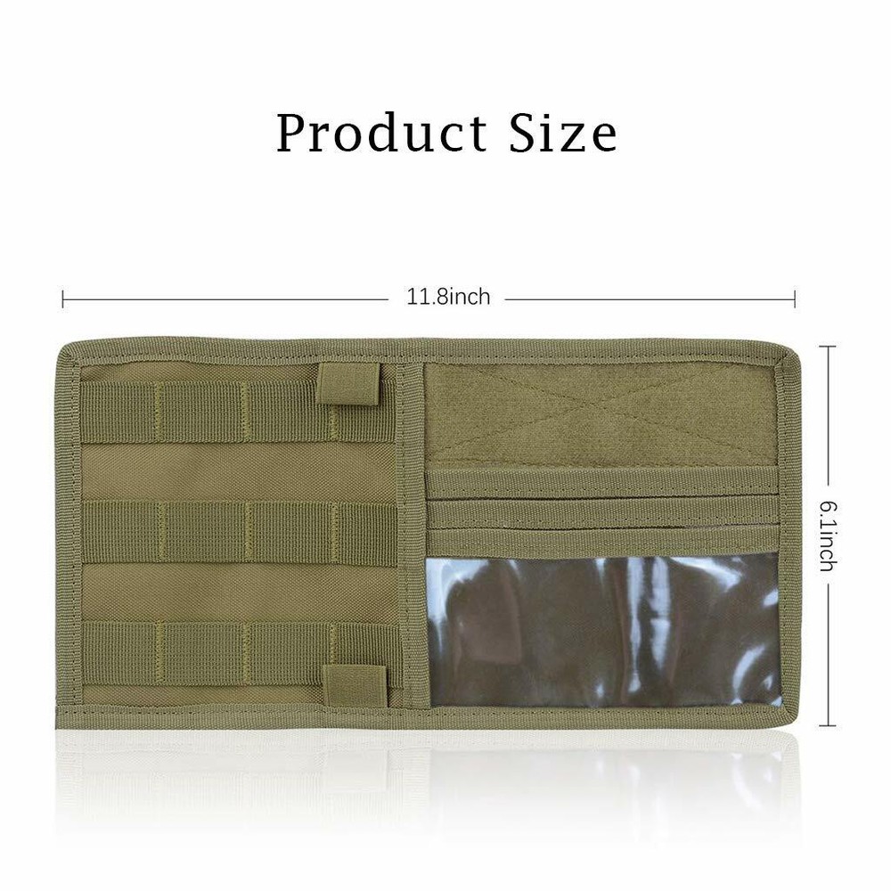 Car Sun Visor Organizer Tactical Molle Visor Panel Accessories Storage Bag Pouch