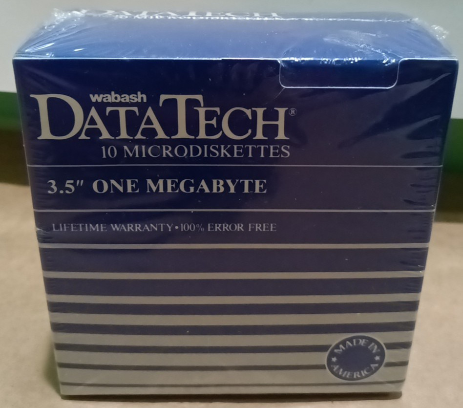 Wabash Data Tech 10 3.5" Microdiskettes Double Sided