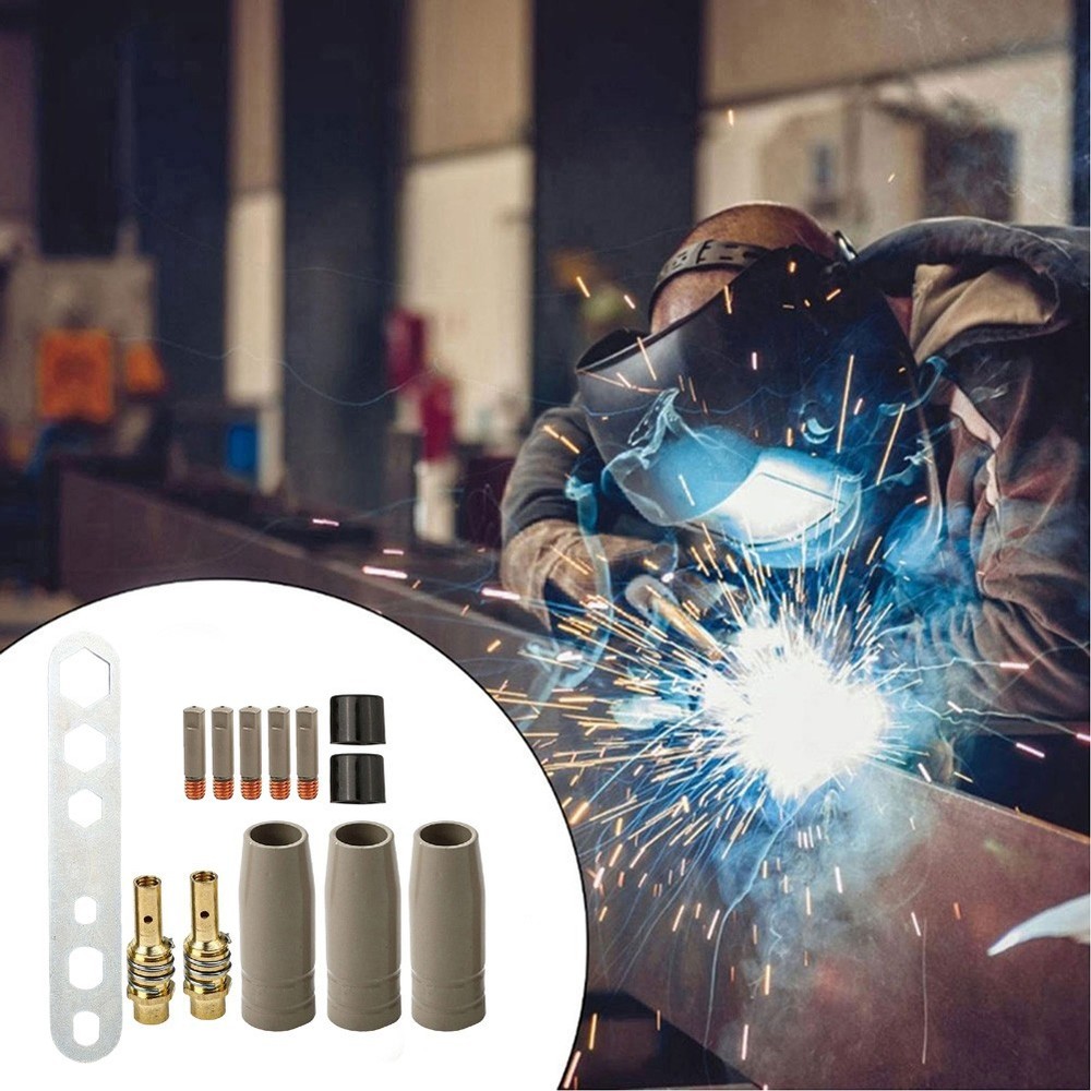Welding Nozzle Set Efficient Slag Removal Lightweight Metal Construction