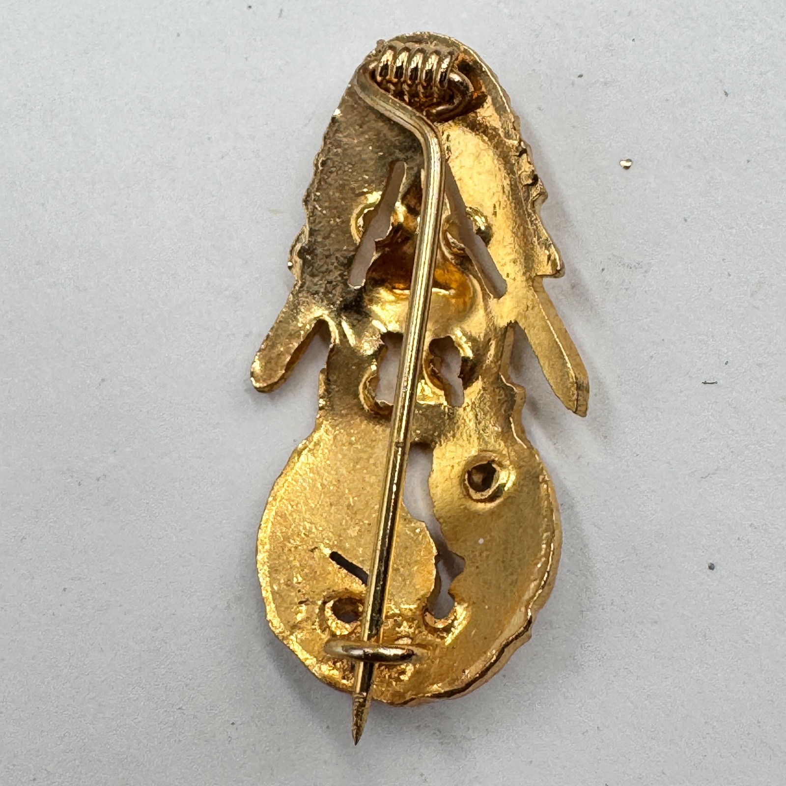 Vintage King Rama IX Por Por Ror Royal Monogram Commemorative Pin