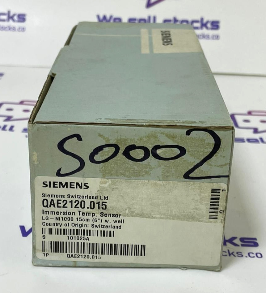 SIEMENS QAE2120.015 Duct Temperature Sensor