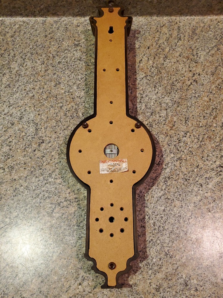Vintage Springfield Plastic 20" Millibars Humidity Barometer (B2)