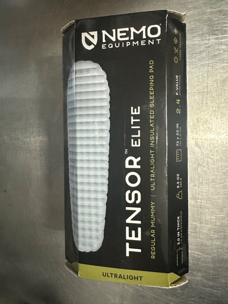 Nemo Tensor Elite Sleeping Pad New in box 8.5 ounces!