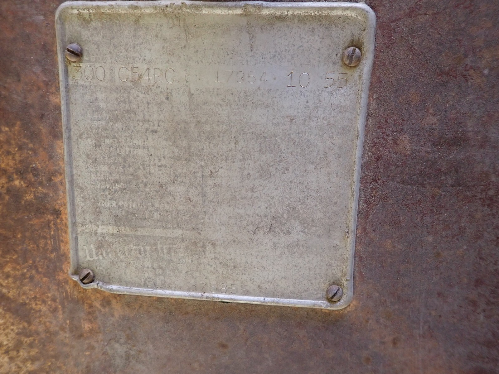 Vintage Tokeim 300 Gas Pump Side Door With Porcelain Sign