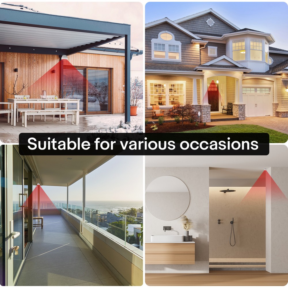 918ft Long Range Driveway Alarms Waterproof Wireless Motion Sensor with 2 Sensor