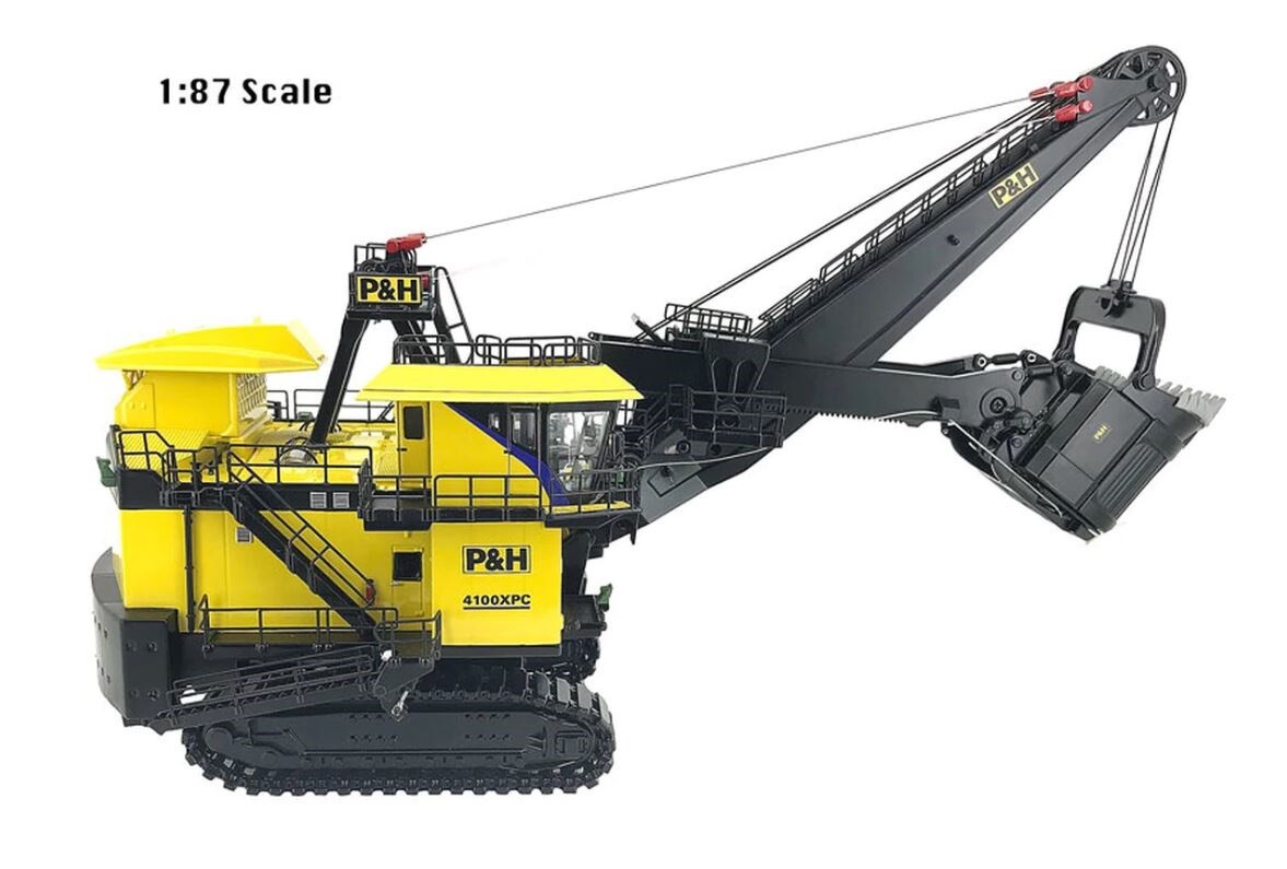 P&H 4100XPC Mining Excavator WBR024 HO Scale 1/87 Die-cast MIB