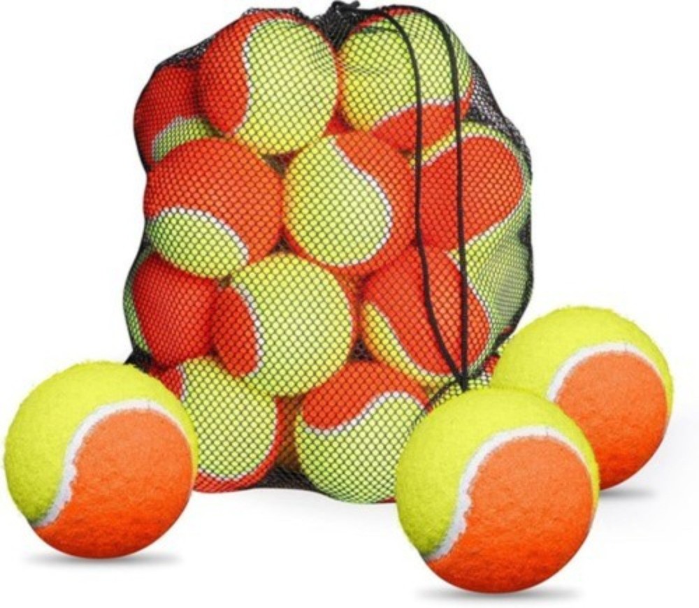 Kids Tennis Balls Soft Elastic Low Compression Stage Pressureless Bulk Training