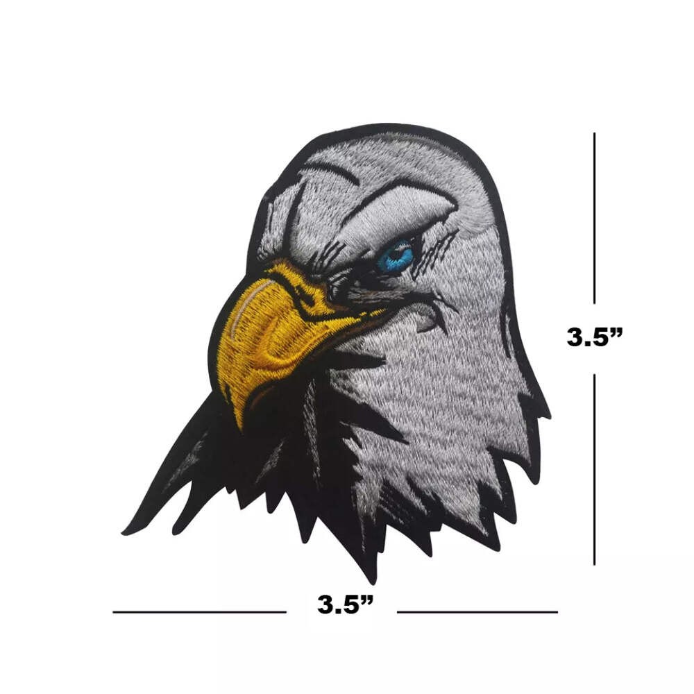 Bald Eagle Embroidered Hook and Loop Morale Patch Army Navy USMC Air Force LEO F