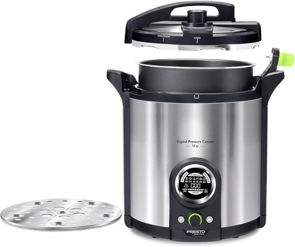 02152 17-Quart Digital Pressure Canner - Digital Display, Waterbath Capable, 10