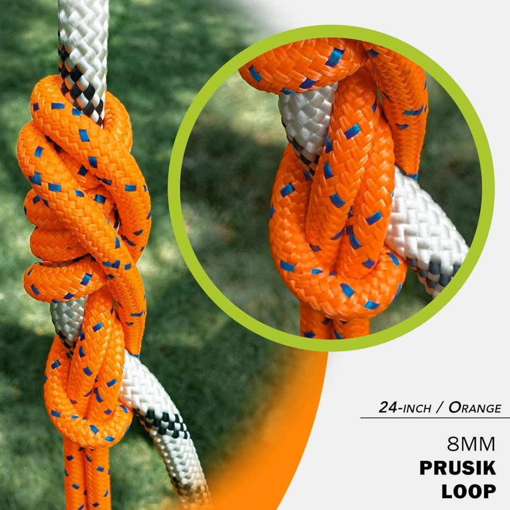 8mm Prusik Loop – 24kN Breaking Strength (Available in 18" & 24")