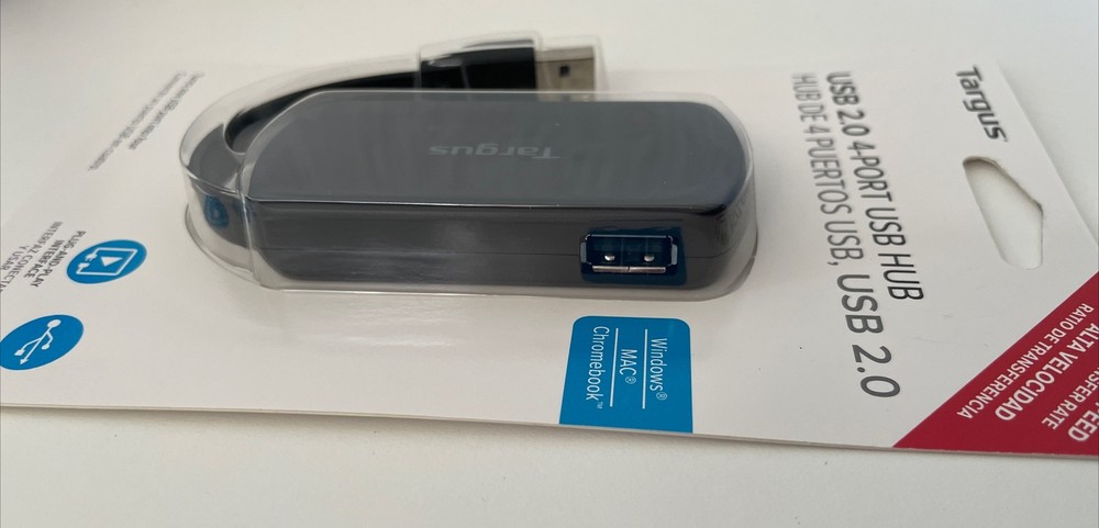 Targus, USB 2.0, 4-port Basic Hub ACH114US