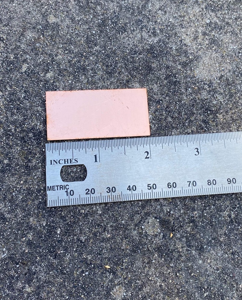 Rectangular Copper Stamping Blanks 2"x 1" (Pack of 15)