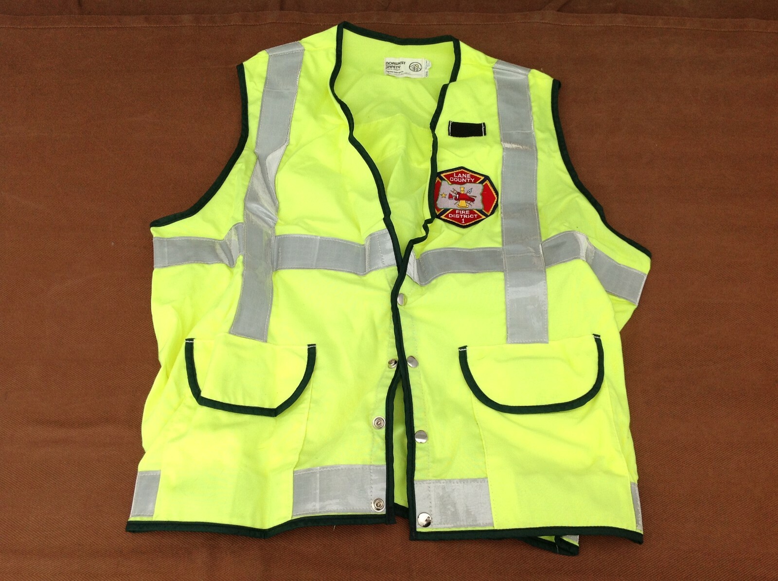 Northwest Safety Hi-Vis Reflective Vest w/ Lane County Fire District 1 Patch