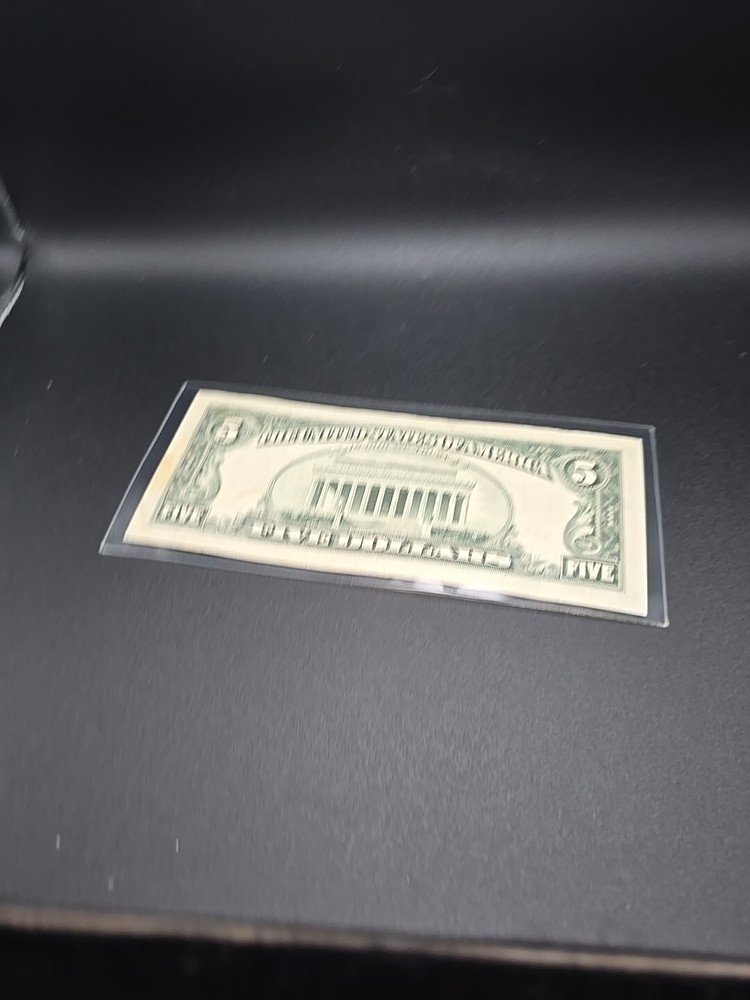 1995 $5 FRN - Printing Overprint