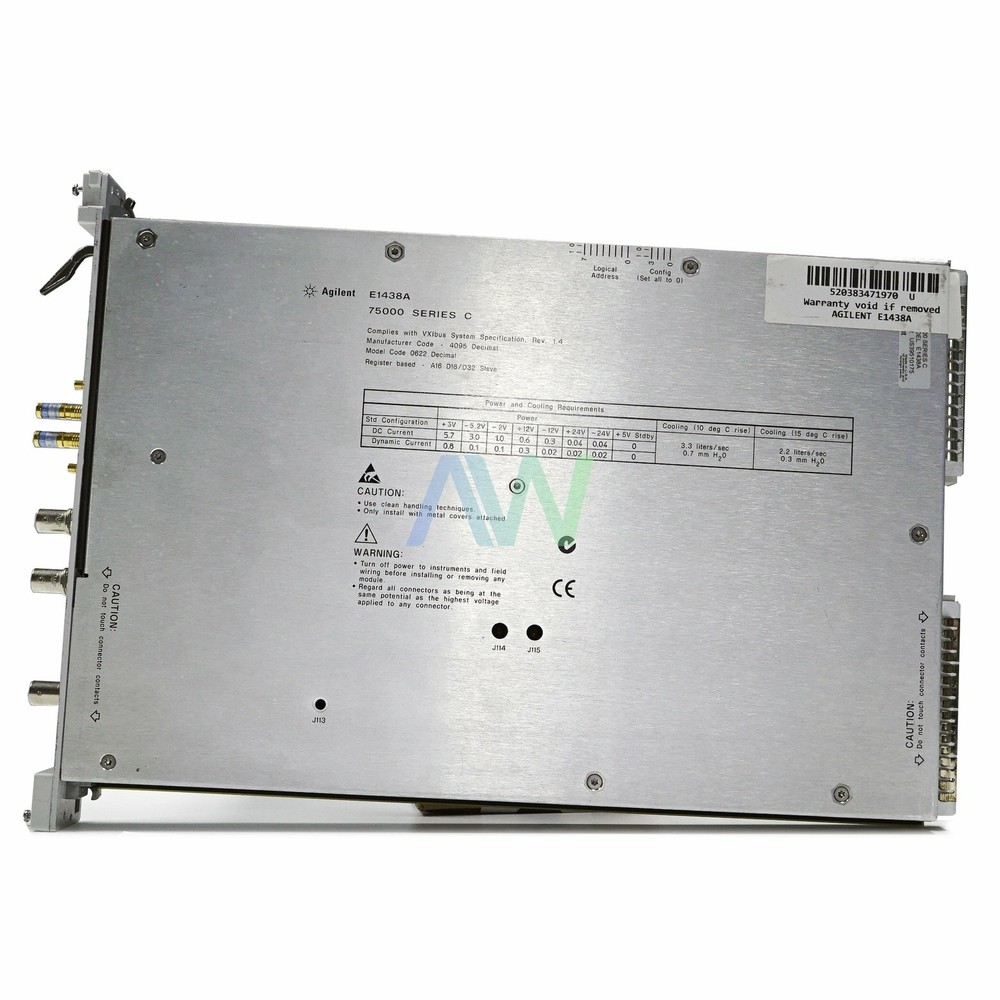 HP | Agilent E1438A 100MSa/s VXI Digitizer Module + FIFO Memory