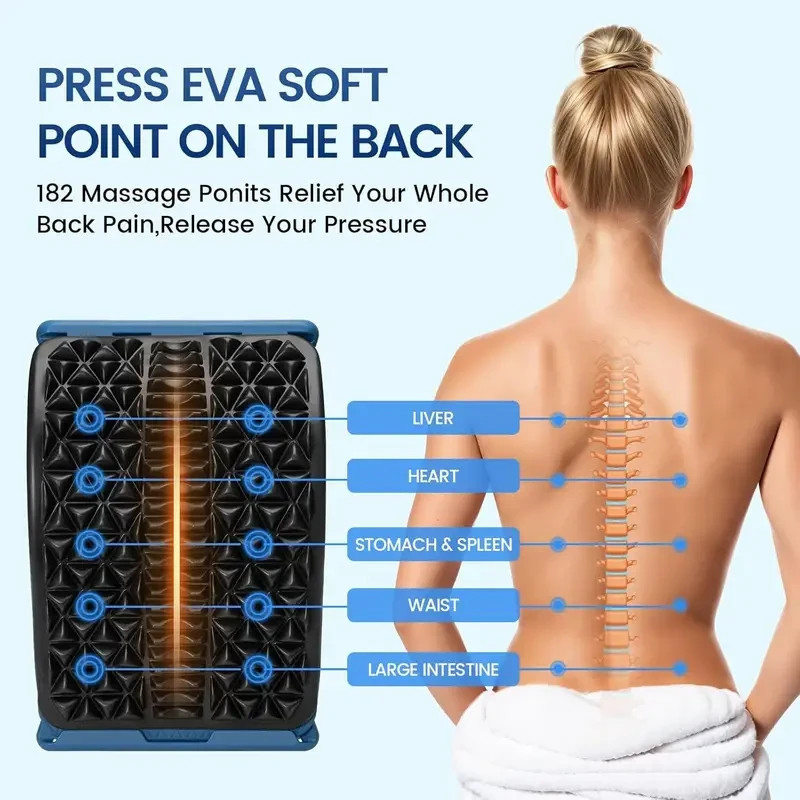 Upgraded 4 Level Back Stretcher for Lower Back Pain Relief, Back Cracking Device