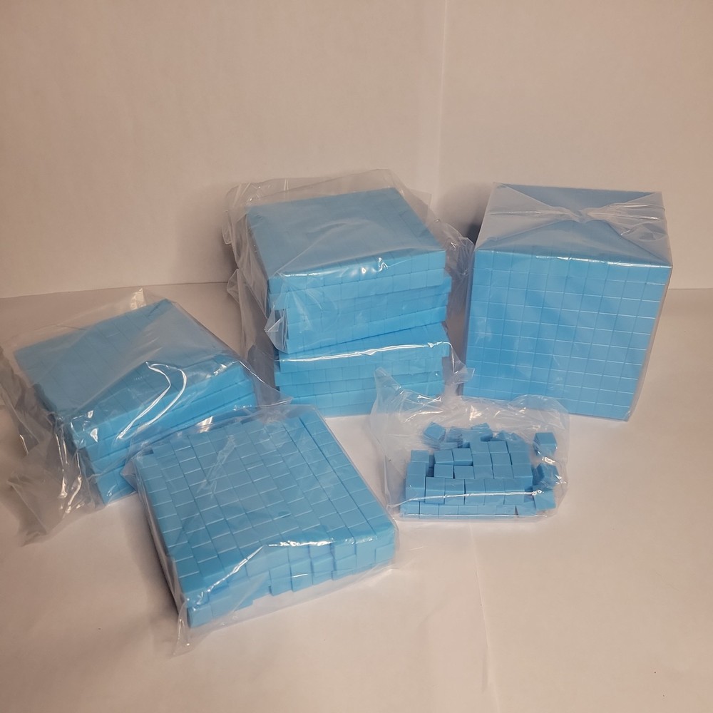 Math Base 10 Set Counting Cubes Blocks 08010 K12 Number Blocks