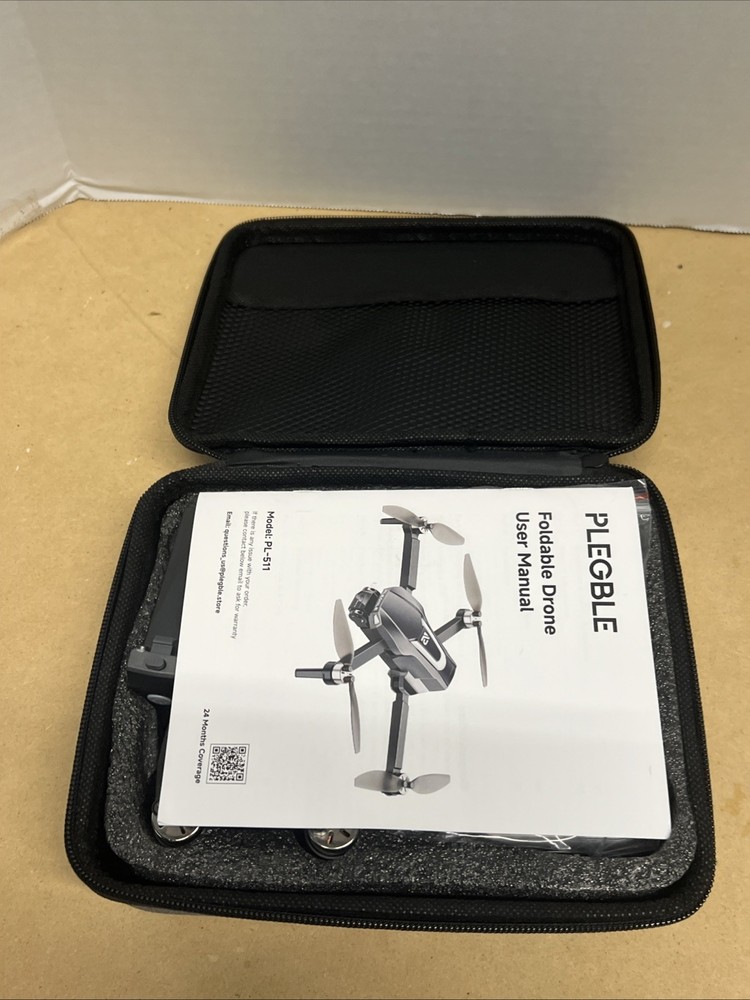 PLEGBLE PL-511 FPV Foldable RC Quadcopter Drone with 4K Camera