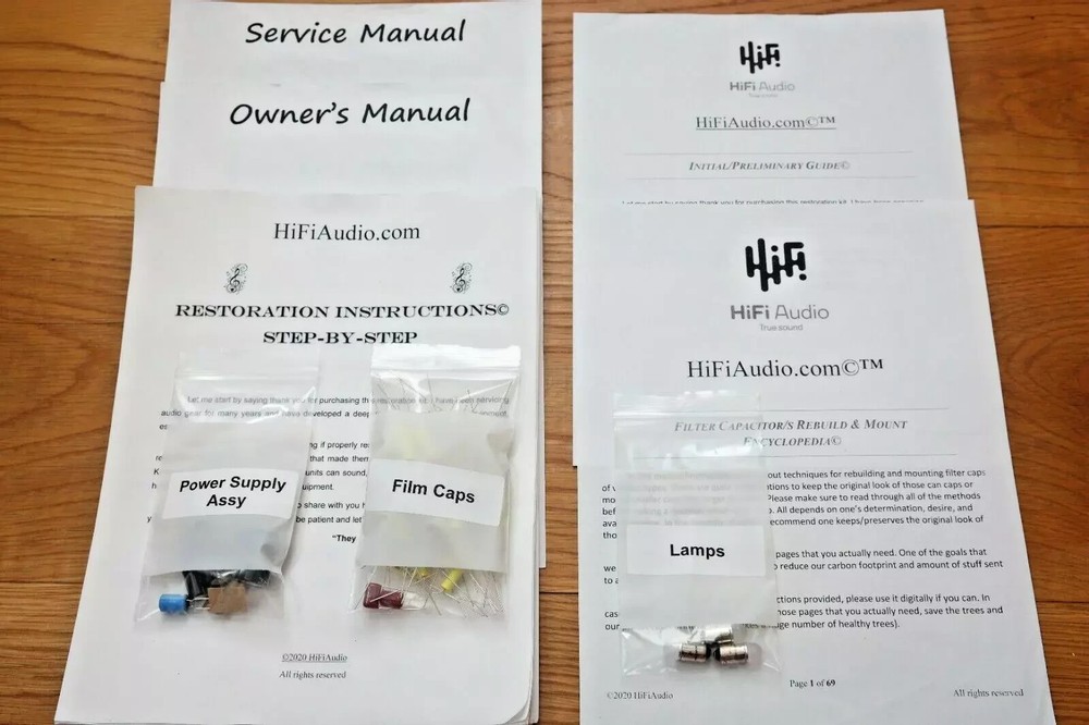 Heathkit DX-40 capacitor restoration kit upgrade recap repair rebuild set