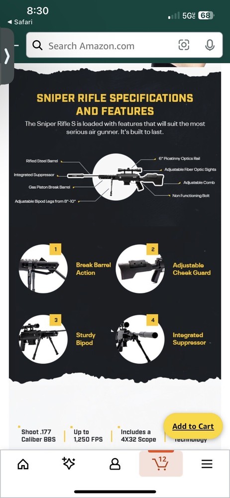 .177 Black Ops Air Rifle (modified)